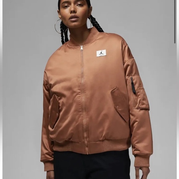 Nike Air Jordan Womens Flight Renegade Bomber Jacket NWT Size 1X - Picture 1 of 14
